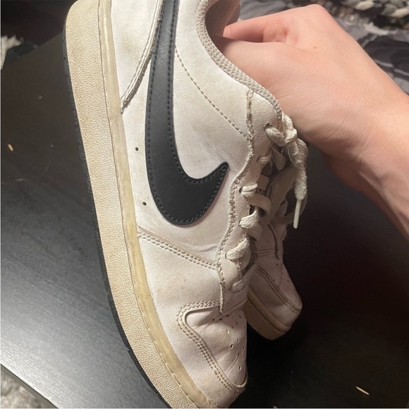 Nike Dunk White Leather Low Top Sneakers - Picture 3 of 7